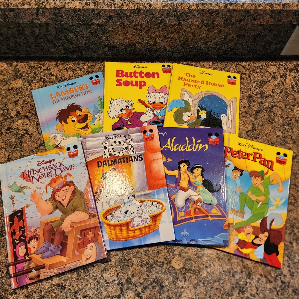 Disney Hardcover Book Set Of 7